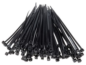 Kabelstrips - 2,5x100mm, sort - 100stk